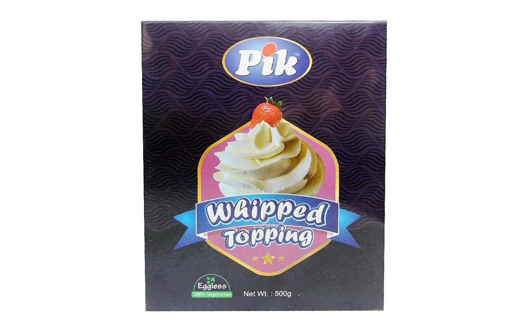 Pik Whipped Topping (Eggless)   Box  500 grams